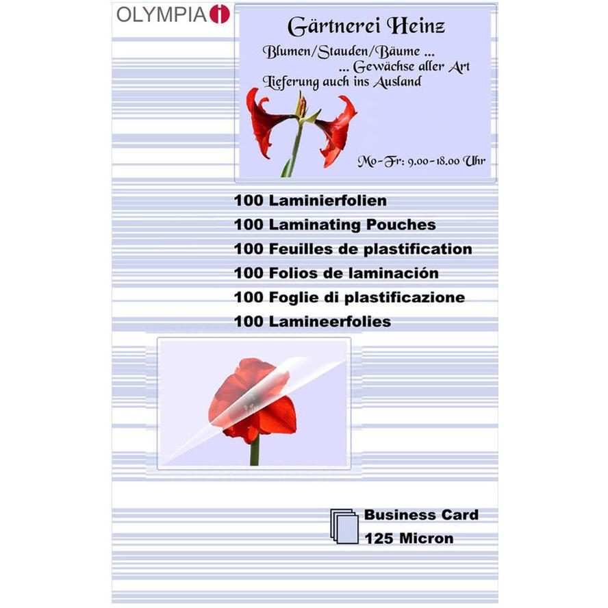 Olympia 125 mikron 64x99 lamináló fólia (100 db/csomag) (9179)