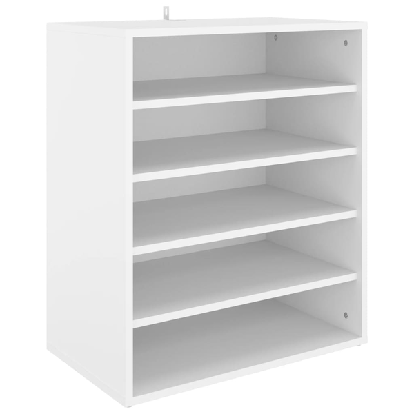vidaX fehér forgácslap cipősszekrény 60 x 35 x 70 cm