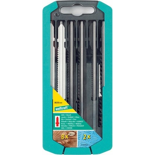 Fűrészlap Bosch szúrófűrészhez, 10 db, Wolfcraft 8630000 (WF8630000)