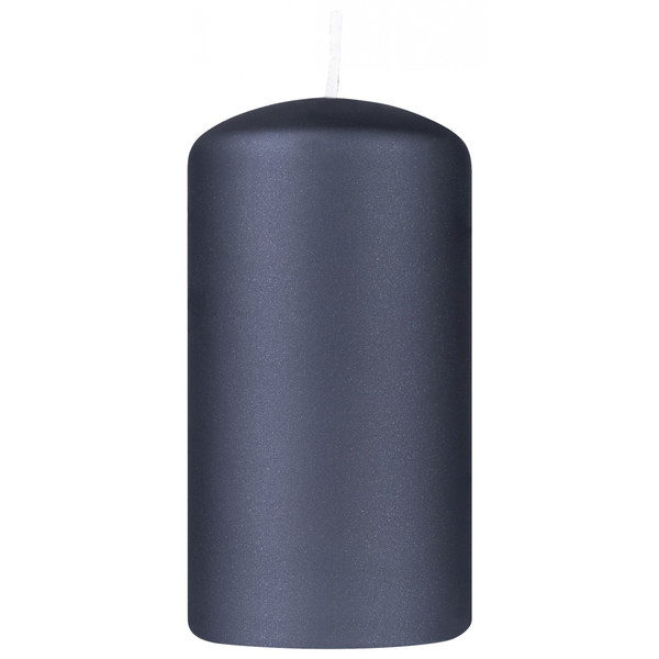 Świeca słupek DONAU HOME Standard Lakier, 60x115mm, czarny metaliczny mat
