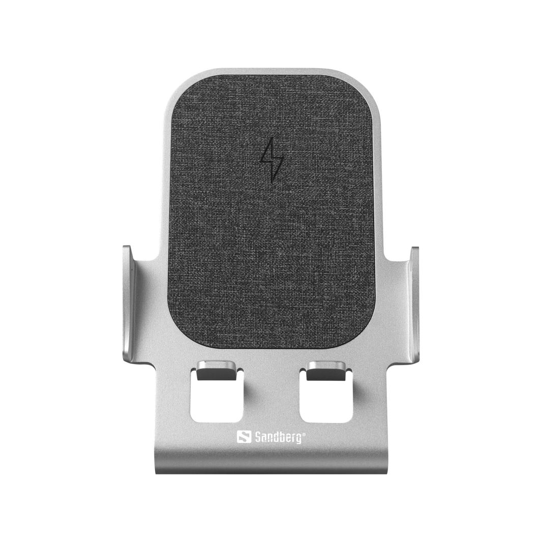 Sandberg 441-51 mobiltelefon töltő Okostelefon Szürke USB Vezeték nélkül tölthető Gyorstöltés Beltéri (441-51)