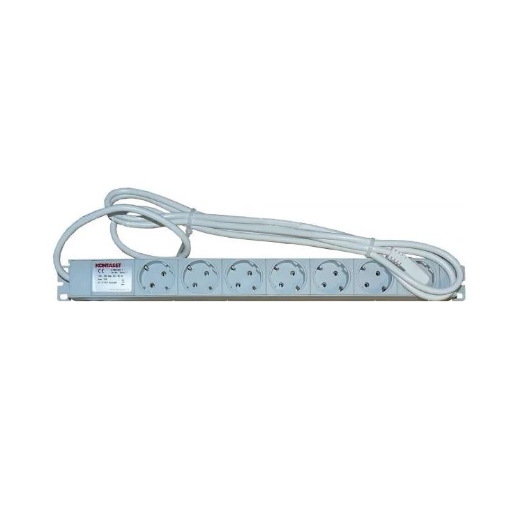 Kontaset rackbe szerelhető elosztó 7 x dugalj (KONTASET7) (KONTASET7)