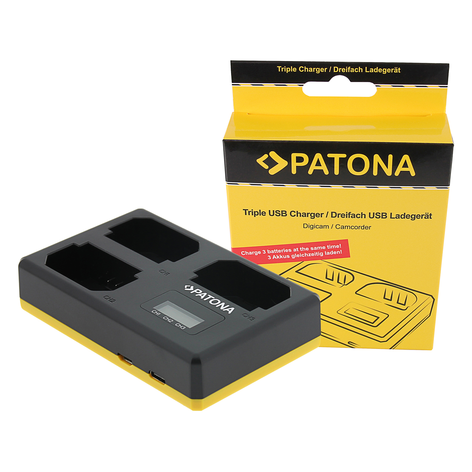 Patona PT1922 Foto Triple Sony NP-FZ100 Akkumulátor töltő + LCD Kijelző (PT1922)