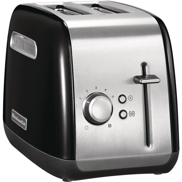 Тостер KitchenAid 5KMT2115EOB, 2 гнезда и 5 степени на запичане, 1100W, onyx black
