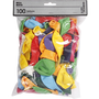 Balloner, runde, pakke a 100 assorterede farver