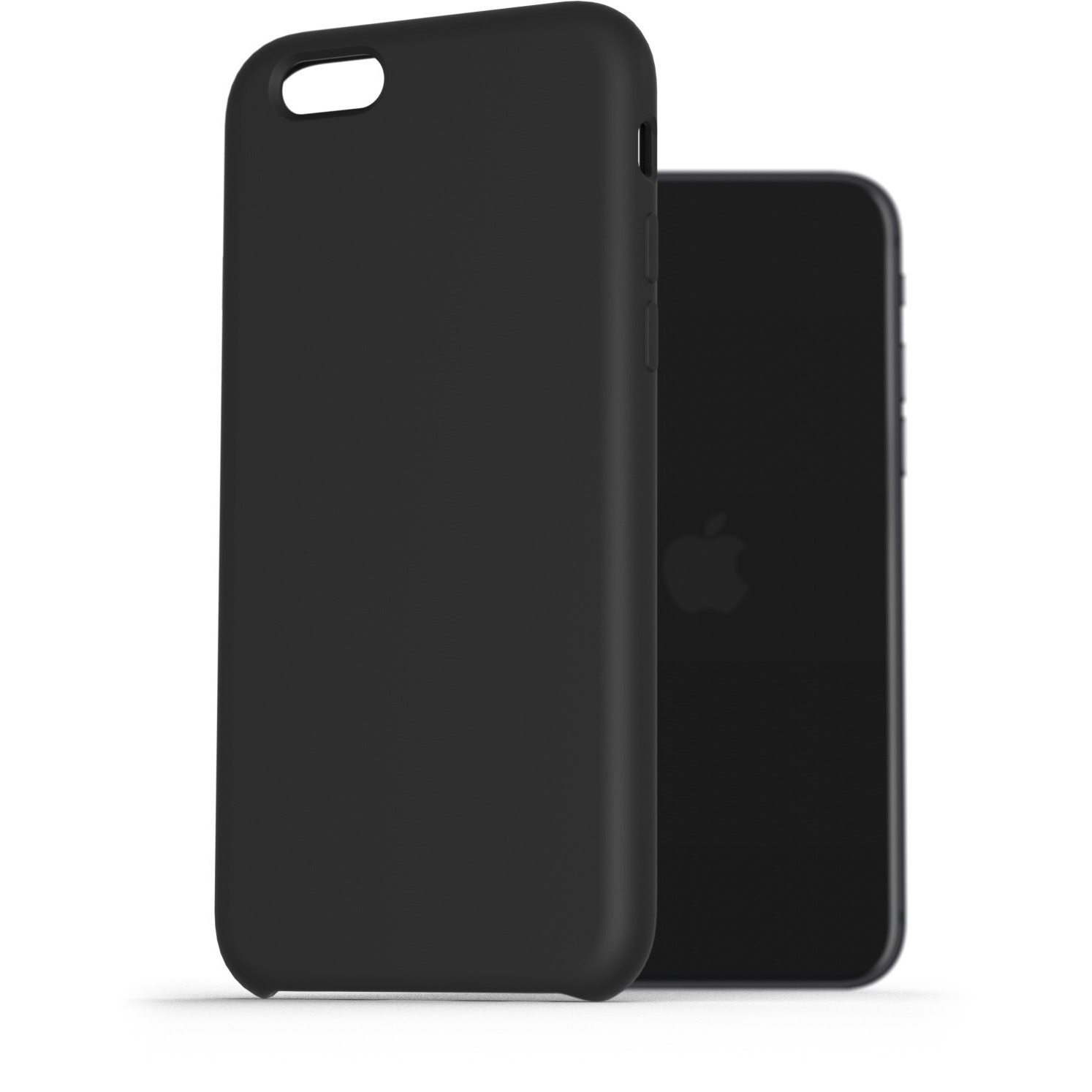 AlzaGuard Premium Liquid Silicone Case iPhone 7 / 8 / SE 2020 / SE 2022 fekete tok (AGD-PCS0003B)