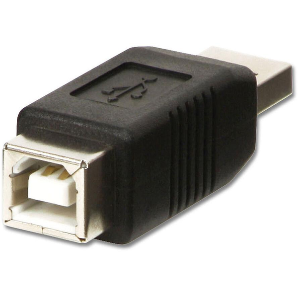Lindy 71231 kabel kønsskifter USB A USB B Sort