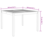 Set de dining pentru grădină 3 piese din poli rattan negru și acacia