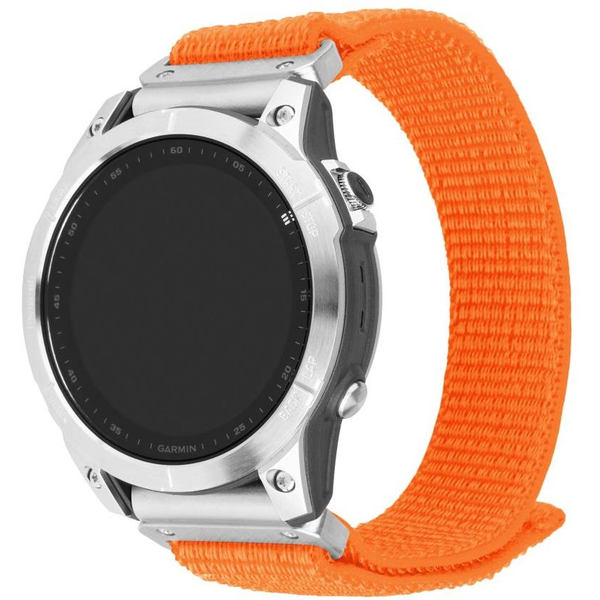 FIXED Nylon Sporty Strap Garmin QuickFit 26mm - narancsszín