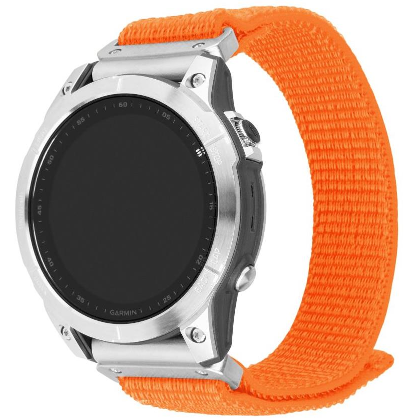 FIXED Nylon Sporty Strap Garmin QuickFit 26mm - narancsszín (FIXNST2-QF26MM-OR)