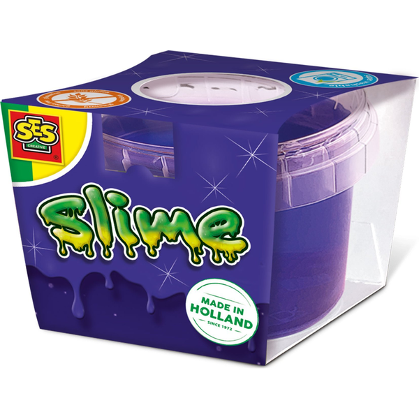 SES Creative - Slime Glitter Paars - Slijm in felle kleur – Kant en klare slijm - Spelen met slijm – 140 gram