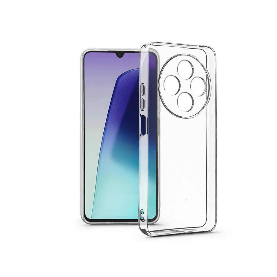 Haffner Clear Case kameravédős szilikon tok - Xiaomi Redmi 14C - átlátszó (HF339233)