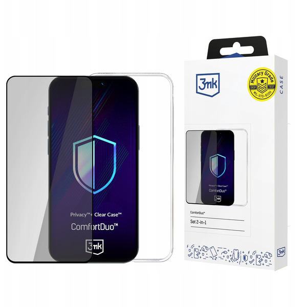 Sada 3MK ComfortDuo Privacy Clear pro Apple iPhone 16E