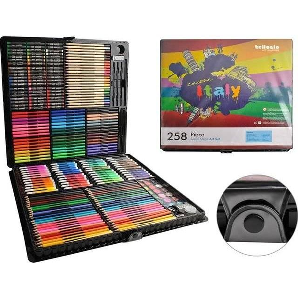 258 Részes XXL Giga Kreatív Festő Színező Rajzkészlet