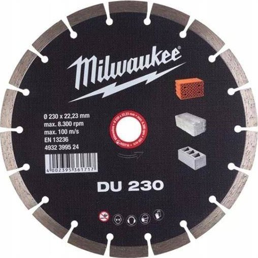 Milwaukee 4932399524 DU Gyémánt Vágótárcsa - 230 x 22,23 mm (aw_193623)