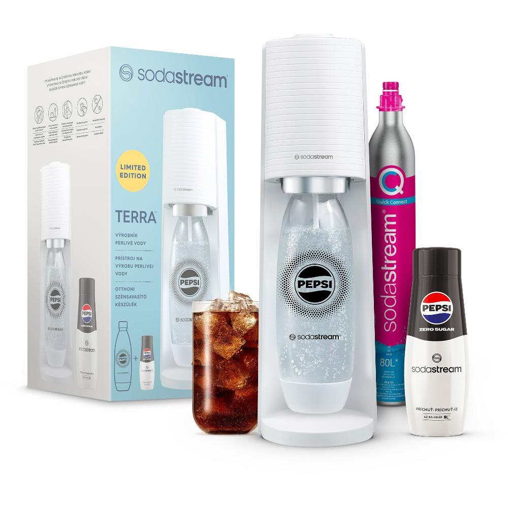 Sodastream Terra Pepsi Zero szódavíz készítő fehér (7290116749068) (7290116749068)