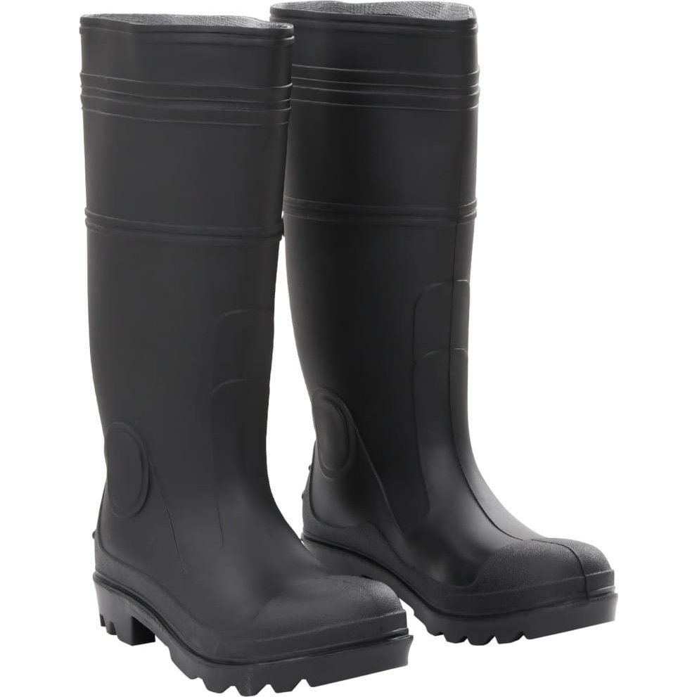 fekete PVC 38-as esőcsizma (137587 VidaXL)