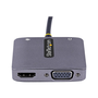 StarTech.com 122-USBC-HDMI-4K-VGA Adaptador gráfico USB 3840 x 2160 Pixeles Gris
