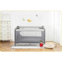 RK-240 Lightweight Travel Cot - 125 x 65 x 78 cm in Elegant Light Gray