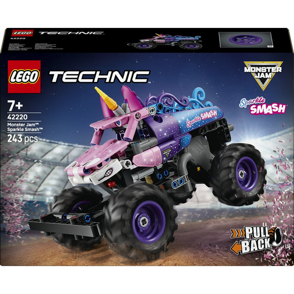 LEGO Technic 42220 Monster Jam Sparkle Smash s pohonom Pull-Back