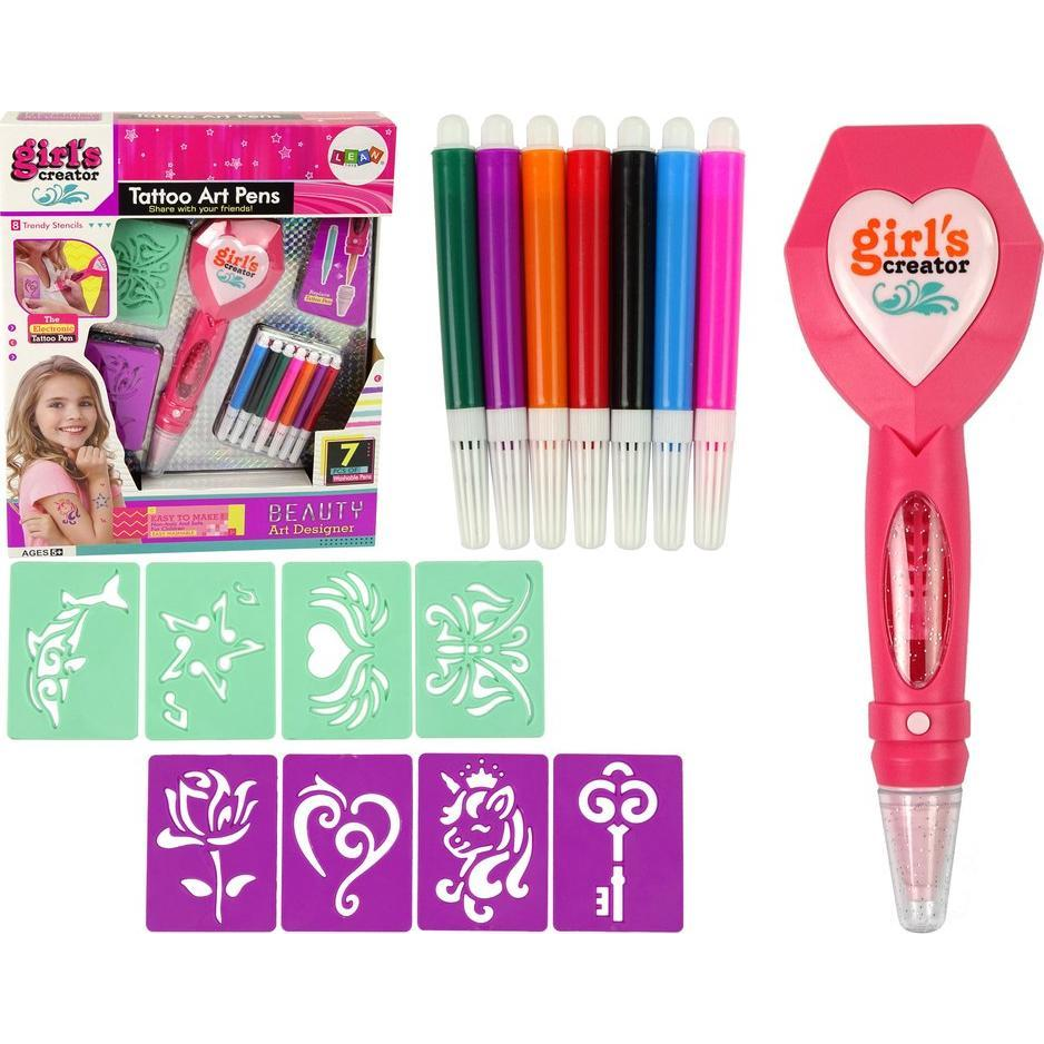 Lean Toys Tetoválókészlet Elektronikus Toll Sablonok (10491)