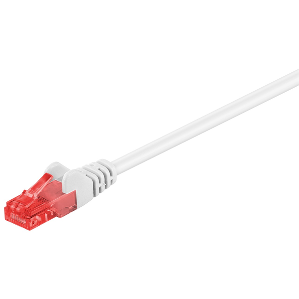 Goobay U/UTP CAT6 Patch kábel 10m - Fehér