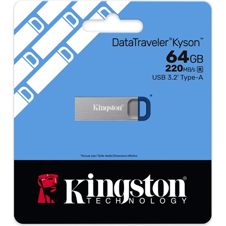 Kingston Technology DataTraveler Kyson unità flash USB USB tipo A 3.2 Gen 1 (3.1 Gen 1) Acciaio inox