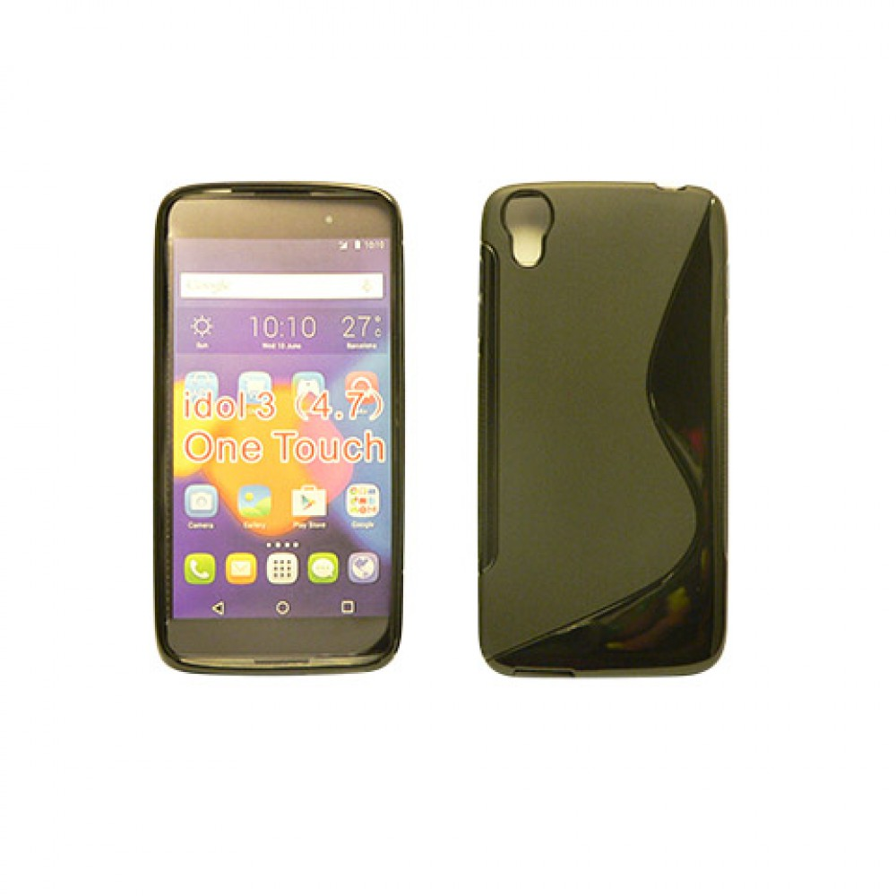Cellect TPUS-ALC-6039-BK Alcatel Idol 3 szilikon hátlap 4.7