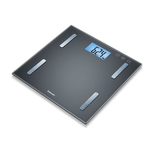 Кантар Beurer BF180, 180 кг, 100 гр, 10 запаметявания, Индекс на телесна маса, Черен