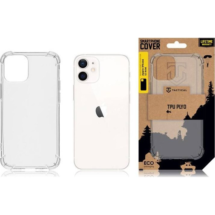 Tactical TPU Plyo Apple iPhone 12 mini Telefon Tok - Átlászó (8596311121654)