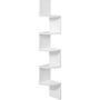Dochtmann Falra szerelhető sarokpolc, fehér, 20 × 20 × 127,5 cm