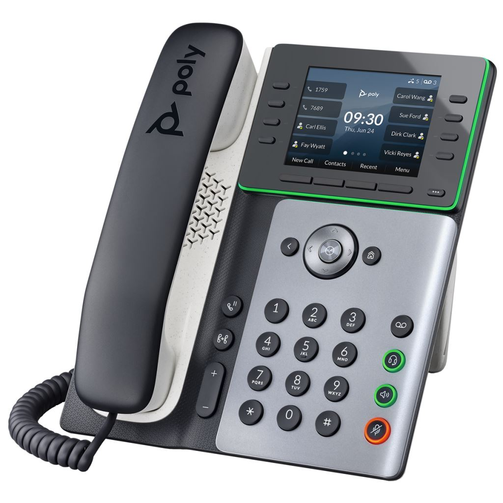 Poly Edge E350 IP-telefon PoE-támogatással (82M89AA) (82M89AA)