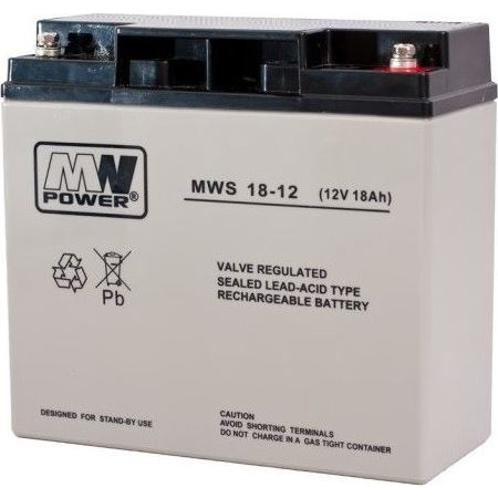 MPLPower MWS 18-12 12 V 18Ah AGM VRLA Akkumulátor (MWS 18-12 12V 18Ah)