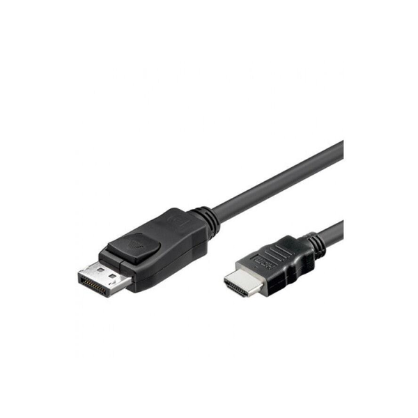 Techly 1m DisplayPort/HDMI Sort