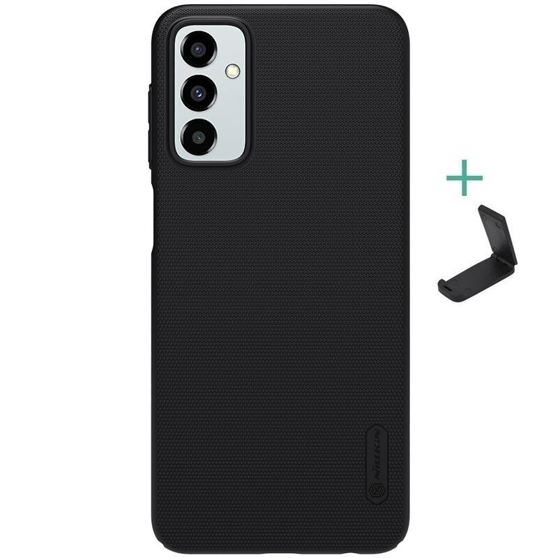 Samsung Galaxy M23 5G SM-M236B, Műanyag hátlap védőtok, stand, Nillkin Super Frosted, fekete (G120764)