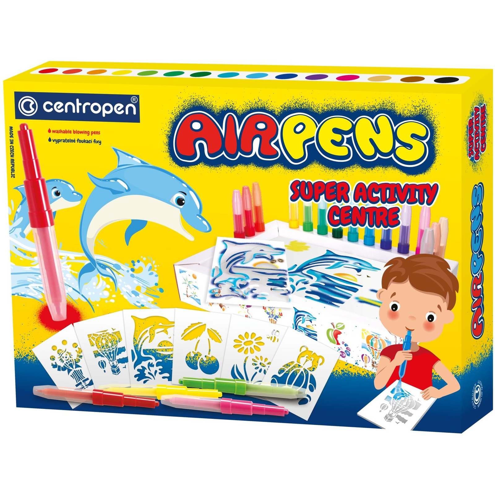 CENTROPEN Air Pens 1500, fújós, nagy szett, 15 db a csomagban (8595013621721)