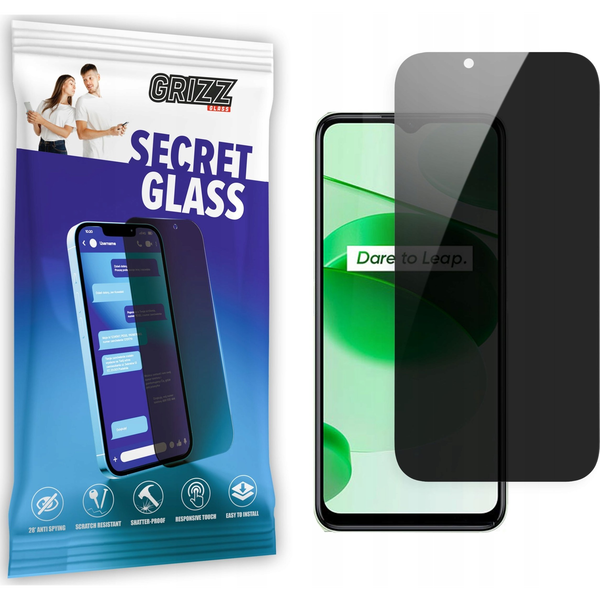  GrizzGlass Szkło prywatyzujące GrizzGlass SecretGlass Realme C35