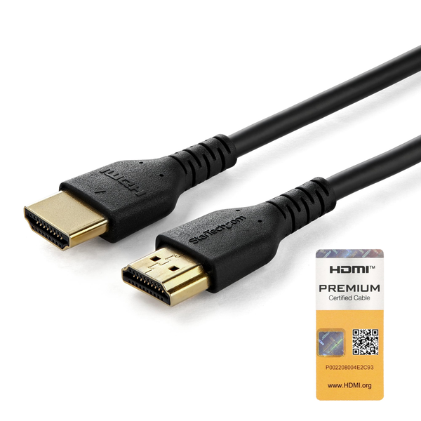 StarTech.com RHDMM150CMP HDMI-kabel 1,5 m HDMI Type A (Standard) Sort