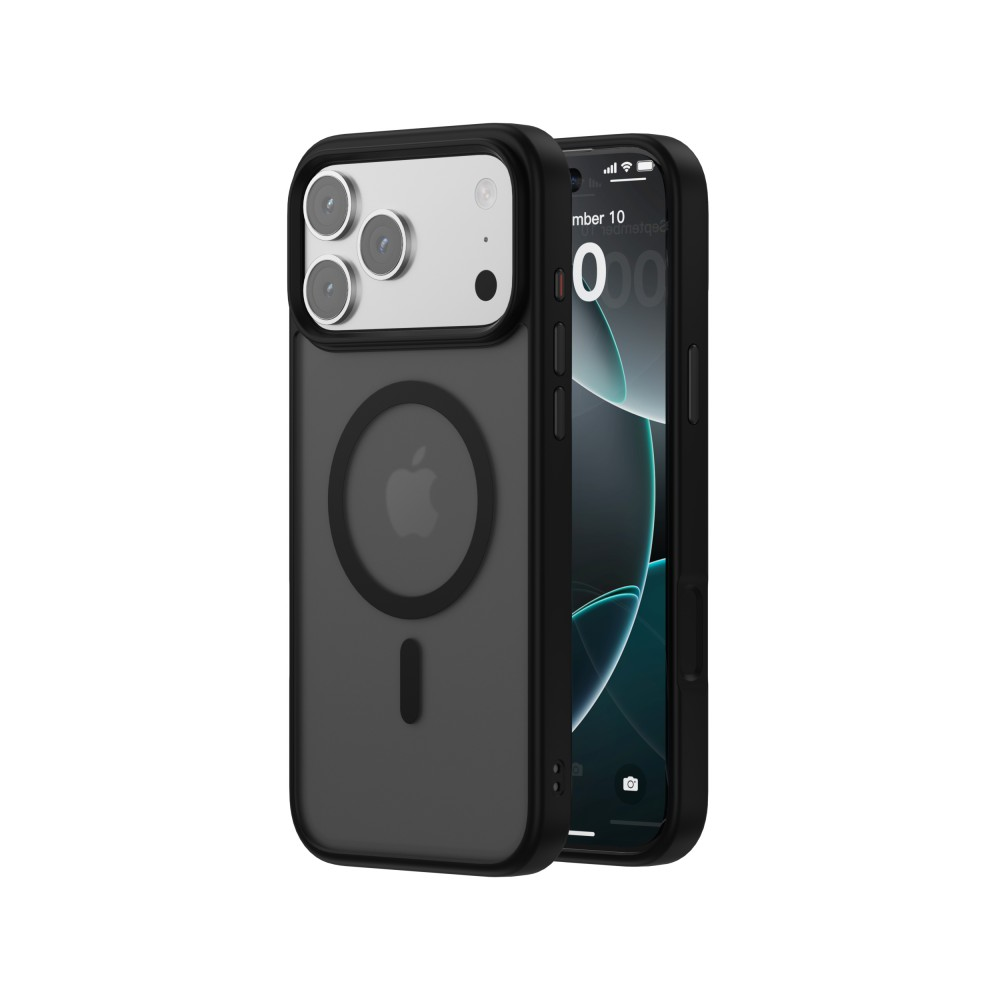 iPhone 17 Pro Max mágneses prémium matt tok, Fekete (CEL-MATTM-IPH17PM-BK)