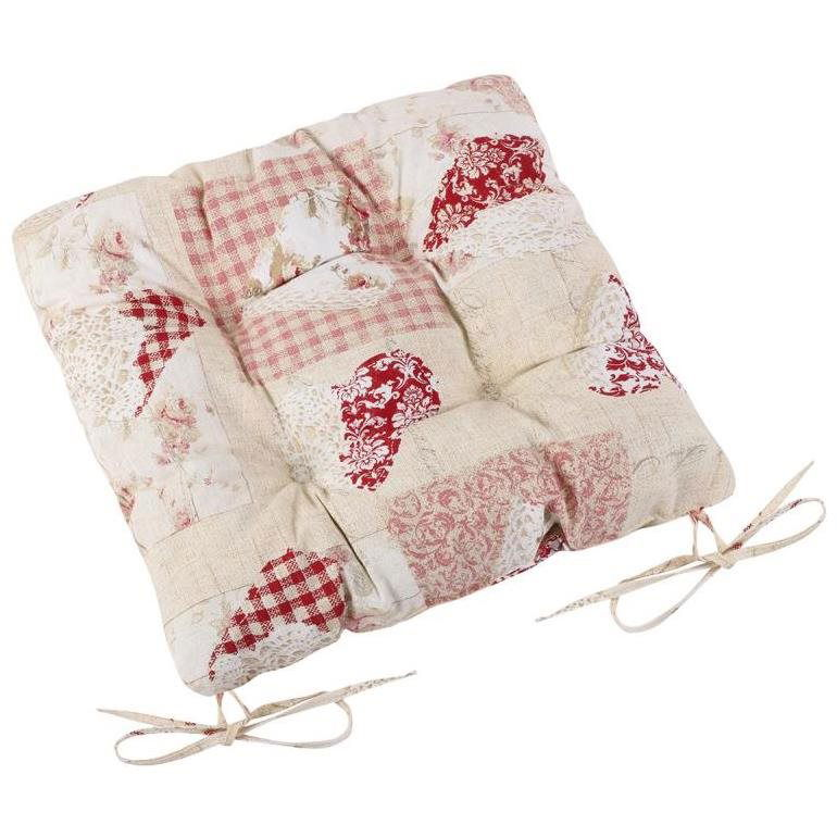 Bellatex EMA quilted - 40 × 40 cm, quilted - patchwork heart pink (4495)