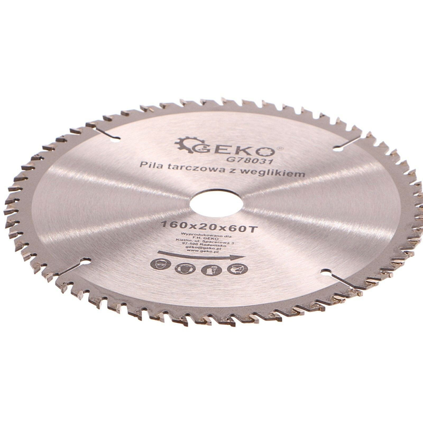 GEKO körfűrészlap nyílásokkal, 160x20x60T