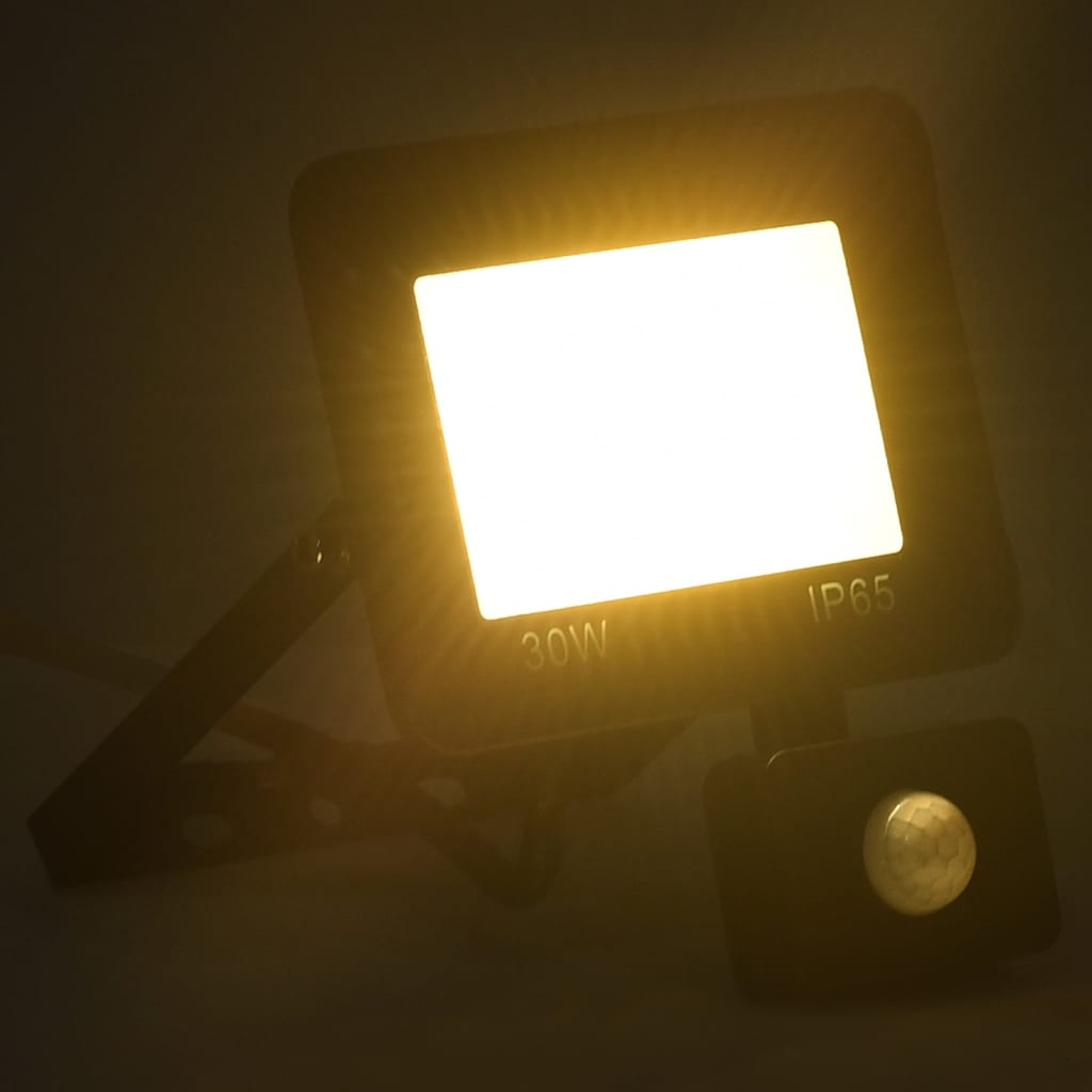 meleg fehér fényű szenzoros LED-reflektor 30 W (149625)