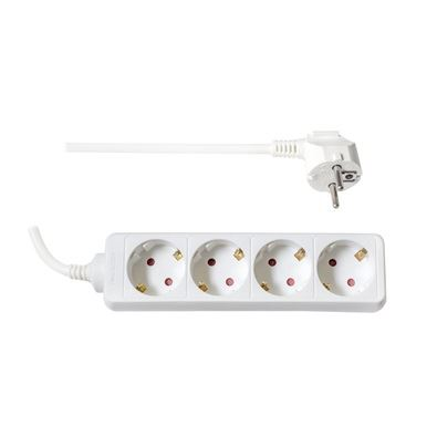 TOO PSW-430 elosztó 4 aljzat , 3 méter vezeték fehér