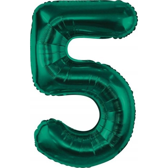Szám Fólia Lufi - 5-ös, 85 cm, Zöld (585170)