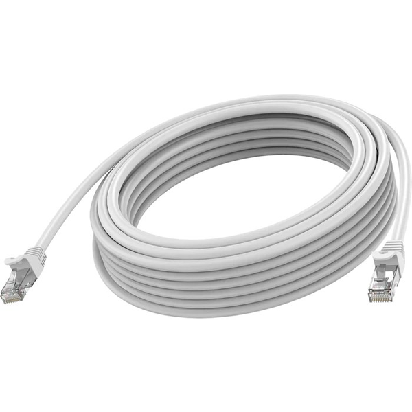 RJ45 (m) zu RJ45 (m) - STP geschirmtes Twisted-Pair - CAT 6a - 10 Gbps - 24 AWG - mit Knickschutz - 3 m - weiss