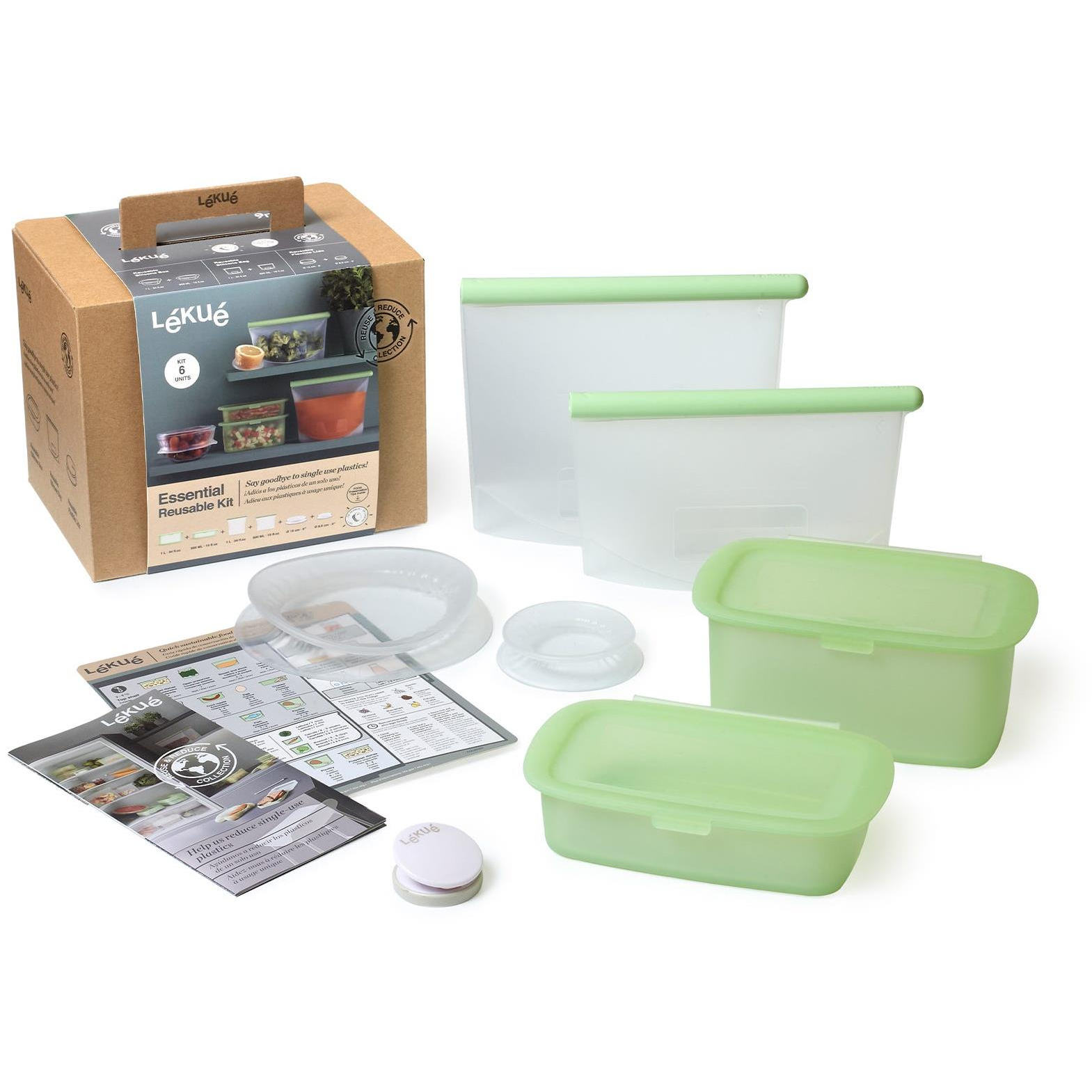 Lékué Sada dóz na skladování potravin The Essential Reusable Kit (3000000SURU017)