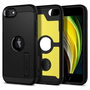 Spigen Tough Armor Case - хибриден кейс с най-висока степен на защита за iPhone SE (2020) (черен)