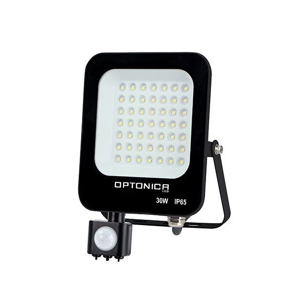Optonica LED reflektor 30W SMD mozgásérzékelős meleg hehér (5779) (op5779)