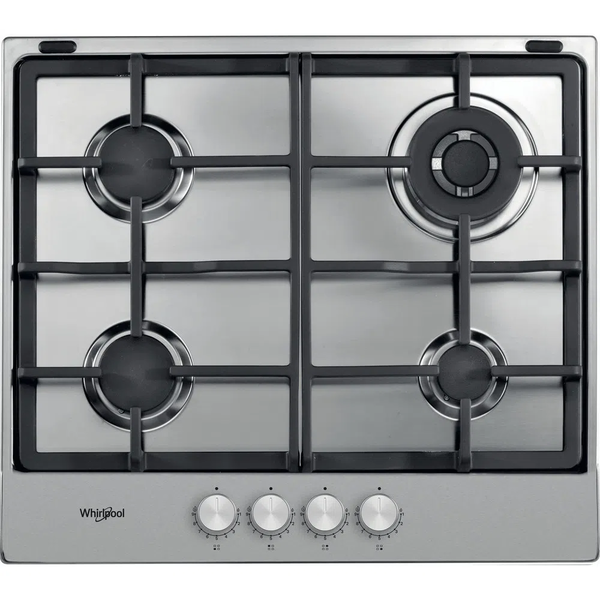 Whirlpool TGML 661 IX Rozsdamentes acél Beépített 58 cm Gáz 4 zóna