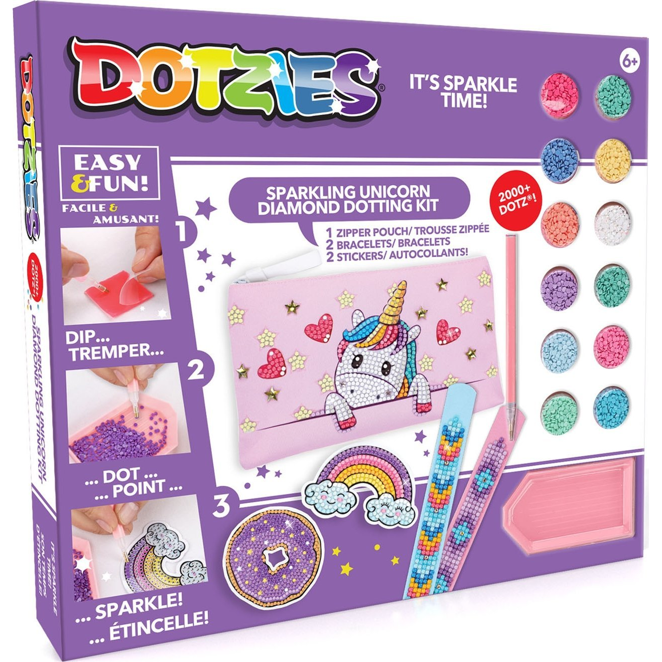 Diamond Dotz Dotzies Sparkling Unicorn gyémántfestő szett (DTZ10012)